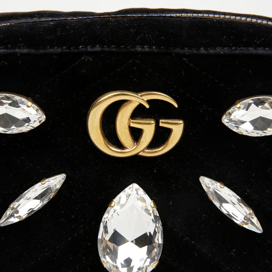 GUCCI クリスタル GG マーモント ミニ ショルダー クロスバッグ 448065 157898873 [P]