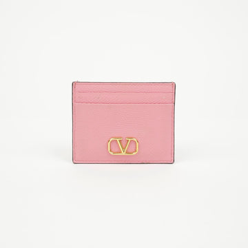 Valentino Signature V Logo Cardholder Pink 157910413 [P]