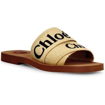 CHLOE ウッディロゴストラップサンダルコーヒーブラウン 274 55909847 [P]