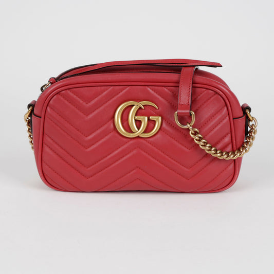 Gucci GG Marmont Small Shoulder Bag Red 157909547 [P]