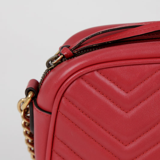 Gucci GG Marmont Small Shoulder Bag Red 157909547 [P]