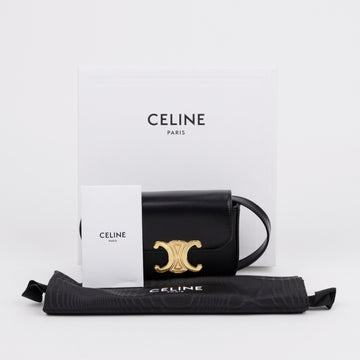 Celine Mini Claude Shiny Calfskin Black 157797539 [P]