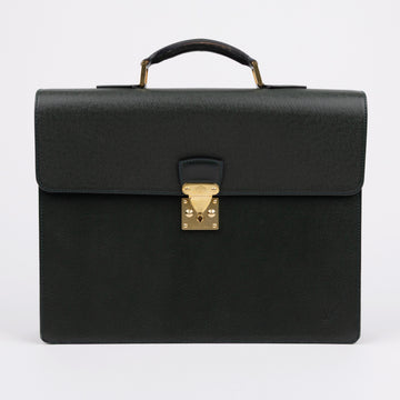 Louis Vuitton Moscow Taiga Leather Briefcase Epicia Green 157889183 [P]