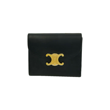 CELINE Shiny Kalbsleder Triomphe Kleine Klappe Brieftasche 10D783DPV.38NO 158094524 [P]
