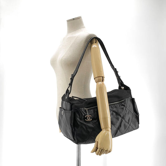 CHANEL Biarritz Hobo Shoulder Bag Large 158096042 [P]
