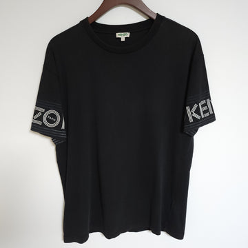 KENZO Männer T-Shirt mit Arm-Logo Schwarz Kurzarm T-Shirt 158099252 [P]