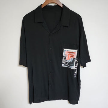 SYSTEM Graphic Oversized Shirt Black 105 158099254 [P]