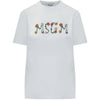MSGM Flower Logo T-Shirt 158102565 [P]