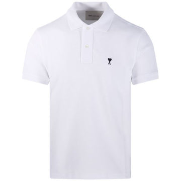 AMI Cotton Short Sleeve Polo T-Shirt 158102919 [P]