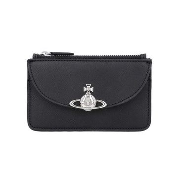VIVIENNE WESTWOOD Halbmond-Kartenetui aus Saffiano 156543681 [P]