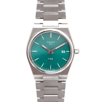 TISSOT PRX Grün Quarz Stahl Uhr T137.210.11.081.00 158109180 [P]