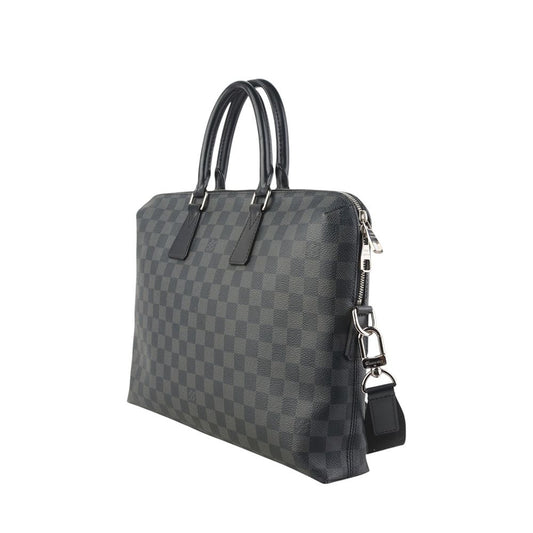 LOUIS VUITTON ダミエ・グラフィット・ポルト・ドキュマン・ジュール・ブリーフケース 37471-2 158112595 [P]