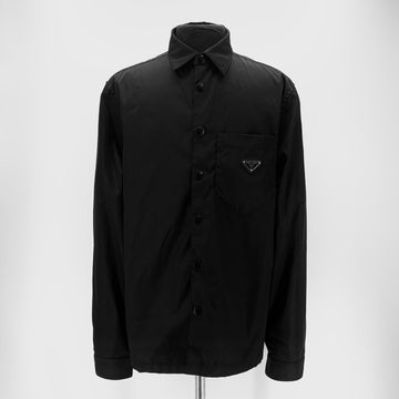 Prada Triangle Logo Nylon Shirt Jacket 158096110 [P]