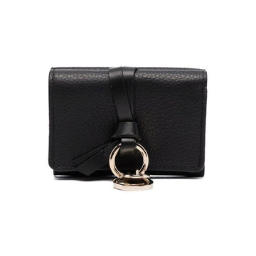 Chloe Alphabet Mini Coin Wallet Black 151631133 [P]