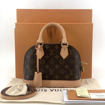 Louis Vuitton Monogram Alma BB Tote Bag Crossbody M53152 158120542 [P]
