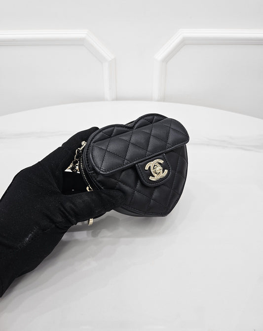 CHANEL ハートミニラムスキンクロスバッグ AP2784 32番 158121913 [P]