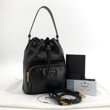 Prada Leather Bucket Bag Crossbody 1BH038 158121997 [P]