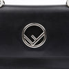 Fendi Kani F Black Leather Tote Shoulder Bag 157298205 [P]