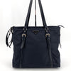Prada Nylon Pocono Silver Logo Shoulder Bag Shopper 1bg228 158122597 [P]