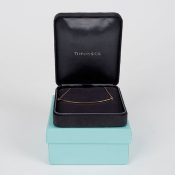 TIFFANY & CO T スマイル ラージ 18K ネックレス ローズゴールド 157638459 [P]