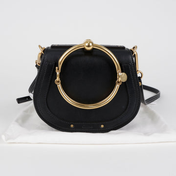 Chloe Small Leather Nile Tote and Shoulder Bag Black 157822052 [P]