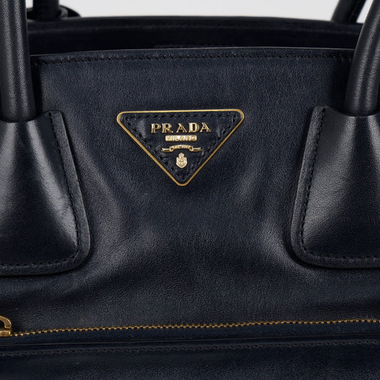Prada Vitello Phoenix Black Pocket Tote Bag 157897159 [P]