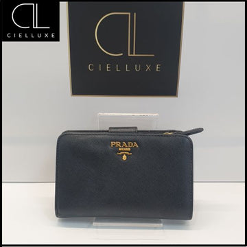Prada Saffiano Leather Mid Wallet 158123496 [P]