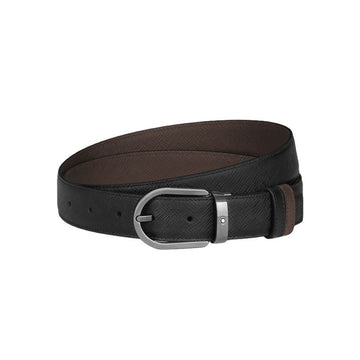 MONTBLANC Reversible Gürtel in Schwarz/Braun (Einkaufsbeutel enthalten) 158123334 [P]