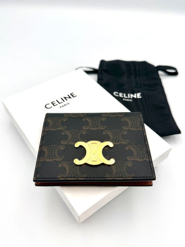 CELINE バイフォールド トリオンフ カードケース (10P352) 158124073 [P]