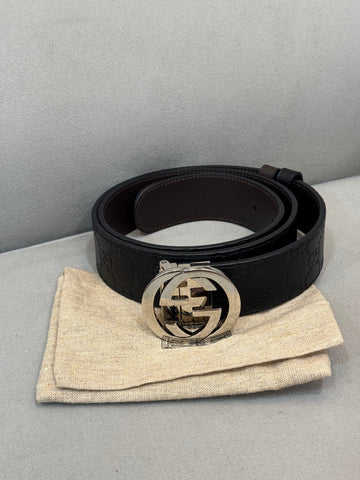 Gucci GG Logo Buckle Belt 158124087 [P]