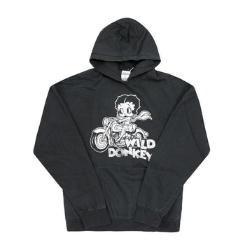 WILD DONKEY Hoodie mit gefärbtem Design in Anthrazit für Unisex 148639684 [P]