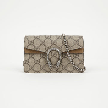 Gucci Dionysus GG Supreme Super Mini Chain Bag Sand 157797257 [P]