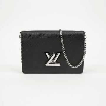 Louis Vuitton Twist Epi Leather Belt Chain Pouch Bag Black Silver 157797279 [P]