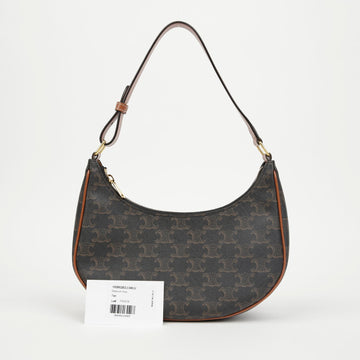CELINE Triomphe Canvas Hobo Bag Tan 157797356 [P]