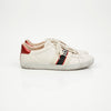Gucci Ace Banding White Leather Sneakers 157898771 [P]