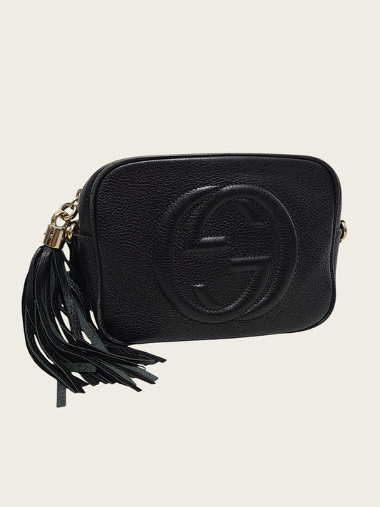 Gucci Black GG Tassel Leather Disco Bag 158124545 [P]