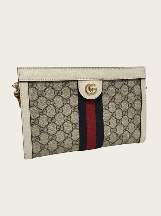 Gucci White Ophidia GG Small Chain Shoulder Bag 158124591 [P]
