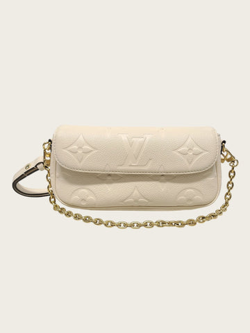 Louis Vuitton Beige Monogram Empreinte Wallet on Chain Ivy 158124601 [P]