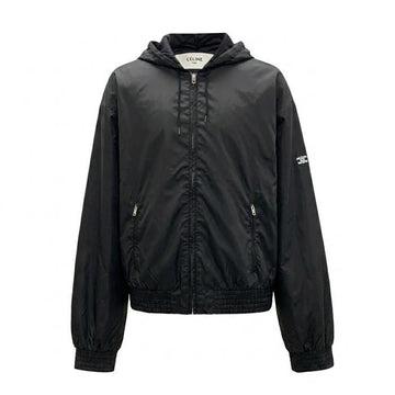 Celine Triope Logo Light Nylon Windbreaker Jacket 158125156 [P]