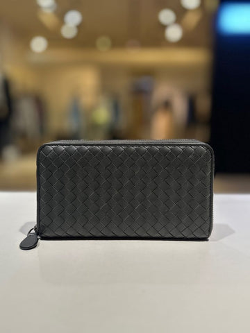 BOTTEGA VENETA Lange Geldbörse in Anthrazit 510643 158125196 [P]