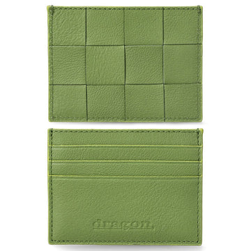 Dragon Diffusion Woven Leather Card Holder 8017 158126085 [P]