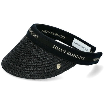 HELEN KAMINSKI ビアンカ8 バイザー サンキャップ HAT52204 チャコール ブラックロゴ 158127011 [P]