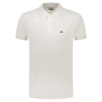 CP Company Embroidered Logo Polo Shirt White 18CMPL065A 005263W 103 137996353 [P]