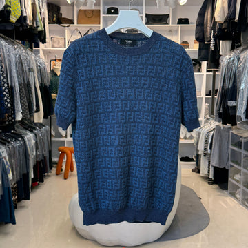FENDI FFロゴモチーフニット半袖50 158130631 [P]