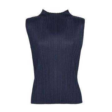 ISSEY MIYAKE Pleats Please Women High Neck Sleeveless Top PP67 JK402 75 158139335 [P]