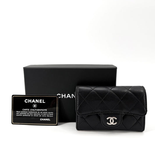CHANEL Classic Lambskin Flap Cardholder 25 158139657 [P]