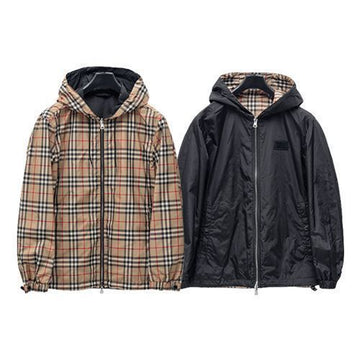 BURBERRY メンズ リバーシブル ヴィンテージ チェック フード ジャケット 8027097 29117837 [P]