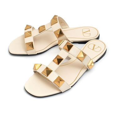 VALENTINO スタッズ フラット スライド サンダル 46979748 [P]