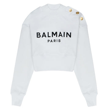 Balmain Women's Cropped Sweatshirt 59652995 [P]