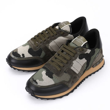 Valentino Mesh Fabric Camouflage Runnner Sneakers 3Y2S0723-QRK-31R 63443309 [P]